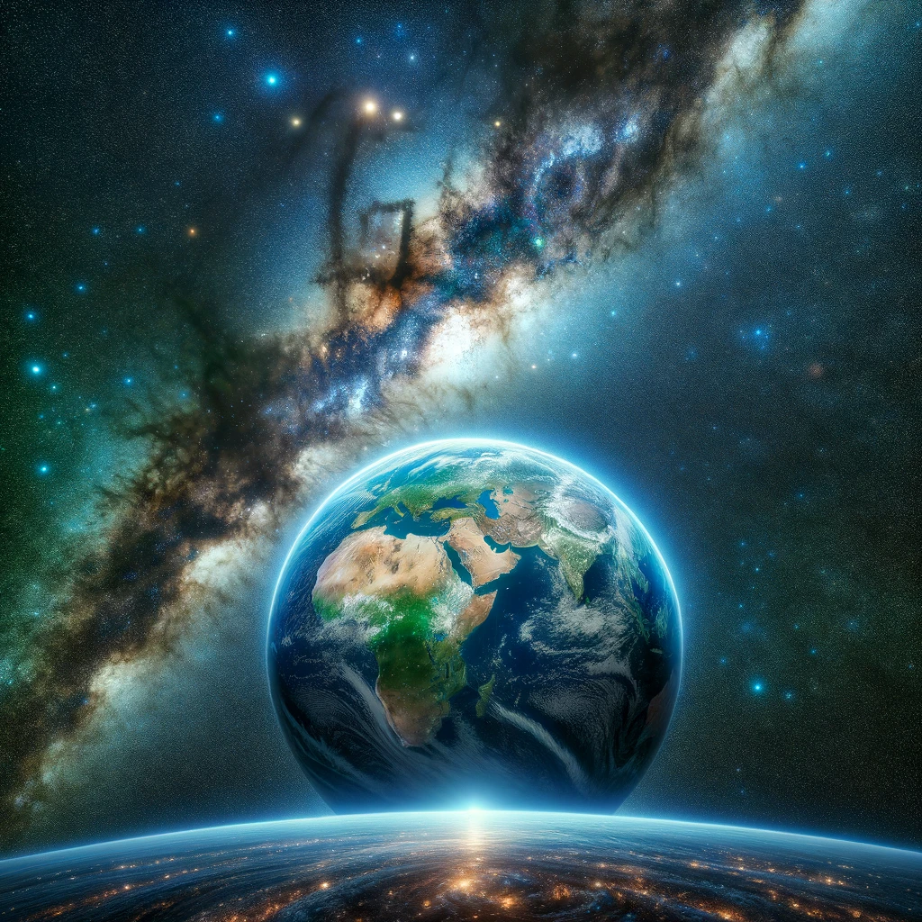 «La Tierra es el escaparate de la Vía Láctea, porque está reuniendo y devolviendo a Toda La Vida al Corazón de Dios.»