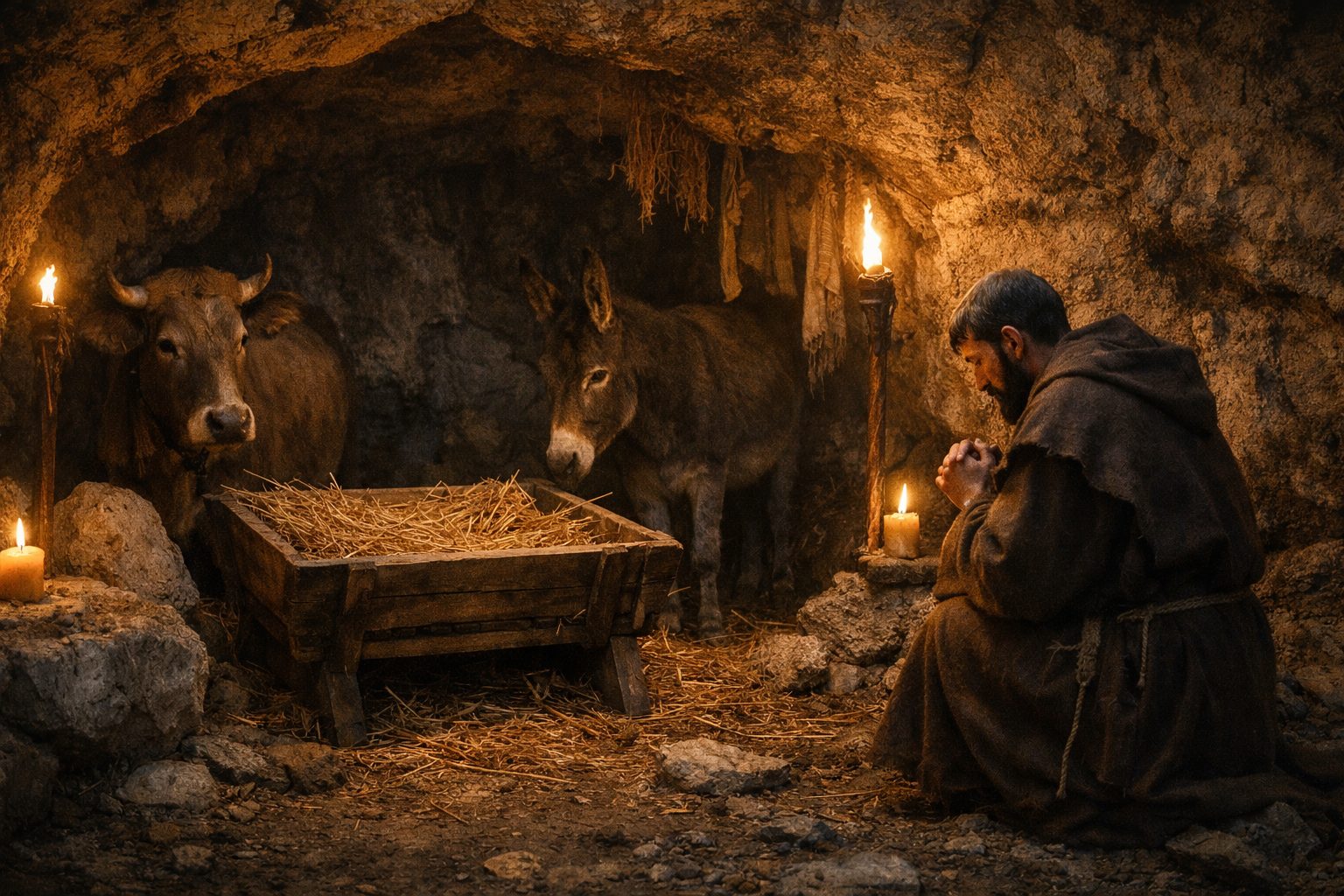 EL BELÉN SIN NIÑO DE FRANCISCO DE ASÍS